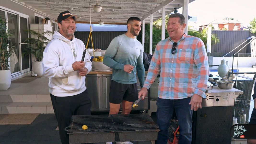 Watch: Nobody is safe — especially Hindy — as Tigers cult hero hosts Lebanese BBQ