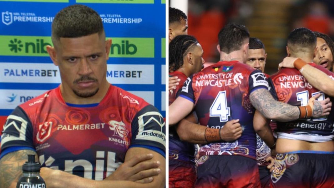 ‘Bunch of individuals’: Knights’ tense full time moment laid bare as star dishes brutal admission