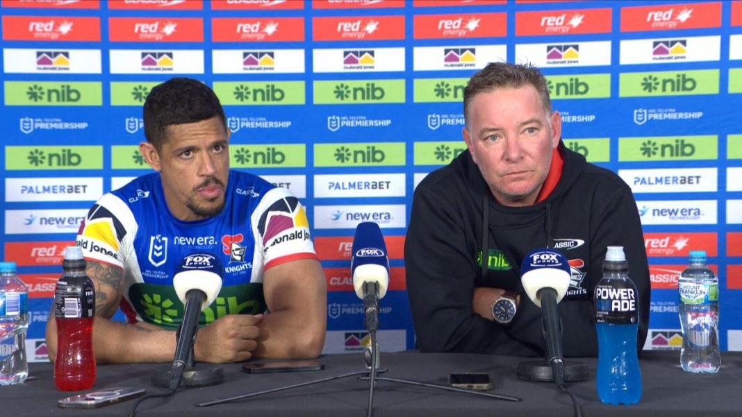 ‘I don’t want to’: O’Brien grilled on future as Knights star opens up on ‘emotional’ response